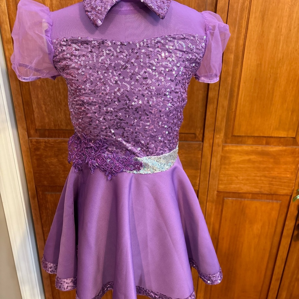 Weissman Purple Sequin Dance Costume